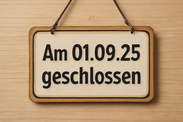 Am 01_09_2025 geschlossen